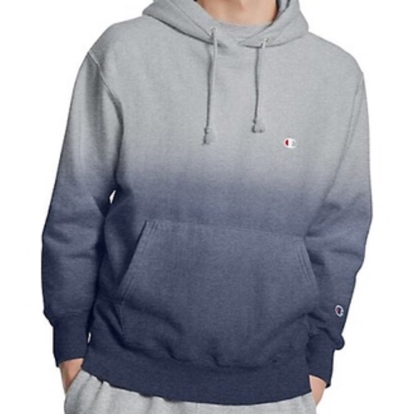 champion reverse weave dip dye pullover hoodie